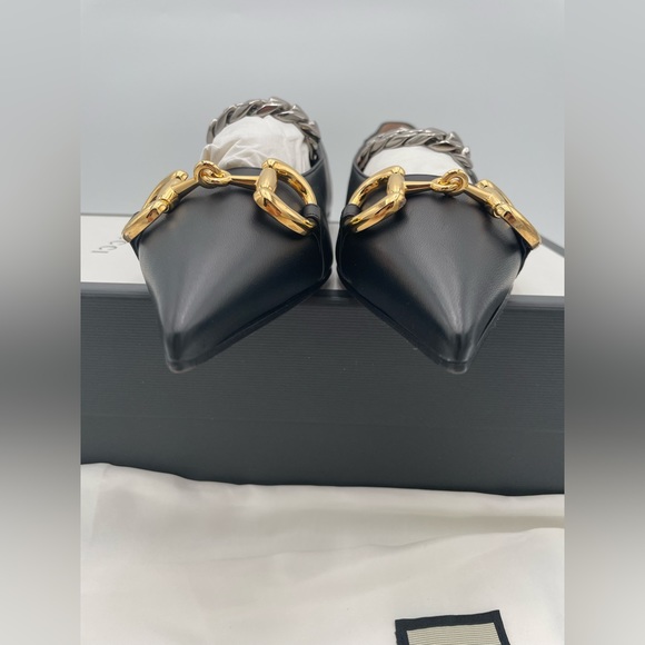 NEW GUCCI BLACK LEATHER HORSEBIT BALLET PRETTY BALLERINA FLAT SHOES BOX 36 - Picture 7 of 13